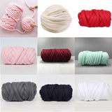 Max 25 Meters Chunky Wool Yarn  Soft Bulky Arm Knitting Wool Roving Light Green