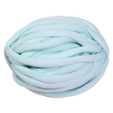 Max 25 Meters Chunky Wool Yarn  Soft Bulky Arm Knitting Wool Roving Light Green