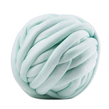 Max 25 Meters Chunky Wool Yarn  Soft Bulky Arm Knitting Wool Roving Light Green