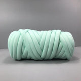 Max 25 Meters Chunky Wool Yarn  Soft Bulky Arm Knitting Wool Roving Light Green
