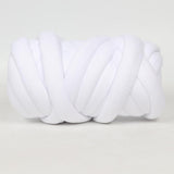 Max 25 Meters Chunky Wool Yarn  Soft Bulky Arm Knitting Wool Roving White
