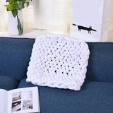Max 25 Meters Chunky Wool Yarn  Soft Bulky Arm Knitting Wool Roving White