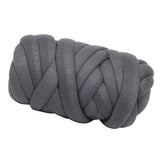 Max 25 Meters Chunky Wool Yarn  Soft Bulky Arm Knitting Wool Roving Deep Grey