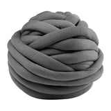 Max 25 Meters Chunky Wool Yarn  Soft Bulky Arm Knitting Wool Roving Deep Grey