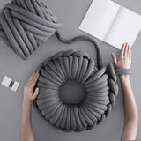 Max 25 Meters Chunky Wool Yarn  Soft Bulky Arm Knitting Wool Roving Deep Grey