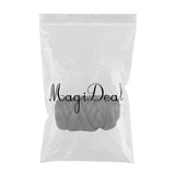 Max 25 Meters Chunky Wool Yarn  Soft Bulky Arm Knitting Wool Roving Deep Grey