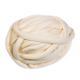 Max 25 Meters Chunky Wool Yarn  Soft Bulky Arm Knitting Wool Roving Beige