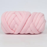 Max 25 Meters Chunky Wool Yarn  Soft Bulky Arm Knitting Wool Roving Pink
