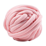 Max 25 Meters Chunky Wool Yarn  Soft Bulky Arm Knitting Wool Roving Pink