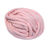 Max 25 Meters Chunky Wool Yarn  Soft Bulky Arm Knitting Wool Roving Pink