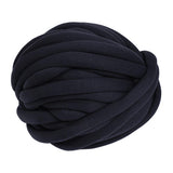 Max 25 Meters Chunky Wool Yarn  Soft Bulky Arm Knitting Wool Roving Dark Blue