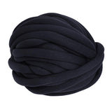 Max 25 Meters Chunky Wool Yarn  Soft Bulky Arm Knitting Wool Roving Dark Blue