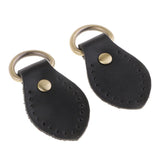 Max 2pcs Sew on Leather Handle Snap Buckles DIY Bag Handbag Replacement Black