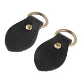 Max 2pcs Sew on Leather Handle Snap Buckles DIY Bag Handbag Replacement Black