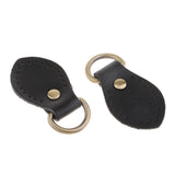 Max 2pcs Sew on Leather Handle Snap Buckles DIY Bag Handbag Replacement Black