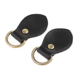 Max 2pcs Sew on Leather Handle Snap Buckles DIY Bag Handbag Replacement Black