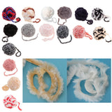 Max 32 Meters Soft Fluffy Faux Fur Yarn for Crocheting Knitting  White