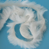 Max 32 Meters Soft Fluffy Faux Fur Yarn for Crocheting Knitting  White