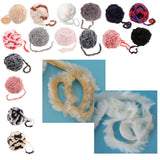 Max 32 Meters Soft Fluffy Faux Fur Yarn for Crocheting Knitting  White