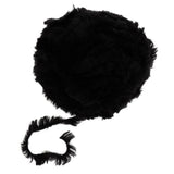Max 32 Meters Soft Fluffy Faux Fur Yarn for Crocheting Knitting  Black