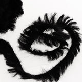 Max 32 Meters Soft Fluffy Faux Fur Yarn for Crocheting Knitting  Black
