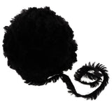 Max 32 Meters Soft Fluffy Faux Fur Yarn for Crocheting Knitting  Black