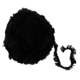 Max 32 Meters Soft Fluffy Faux Fur Yarn for Crocheting Knitting  Black