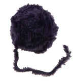 Max 32 Meters Soft Fluffy Faux Fur Yarn for Crocheting Knitting  Deep Purple