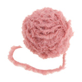 Max 32 Meters Soft Fluffy Faux Fur Yarn for Crocheting Knitting  Coral