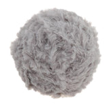 Max 32 Meters Soft Fluffy Faux Fur Yarn for Crocheting Knitting  Grey