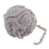 Max 32 Meters Soft Fluffy Faux Fur Yarn for Crocheting Knitting  Grey