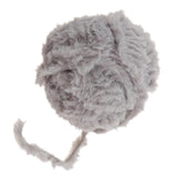Max 32 Meters Soft Fluffy Faux Fur Yarn for Crocheting Knitting  Grey