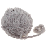 Max 32 Meters Soft Fluffy Faux Fur Yarn for Crocheting Knitting  Grey