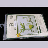 Maxbell 11CT Stamped Cross Stitch Kit for Beginners Green Summer Afternoon Tea Printed Design