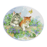 Maxbell Cute Cat Patterns - Counted & Stamped Cross Stitch Kits Embroidery Crafts for Home Decor 47x40cm