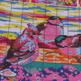 Maxbell Stamped Cross Stitch Kits 11CT Aida Cloth DIY Needle Crafts Lovely Life -- Cute Kitten & Bird Pattern