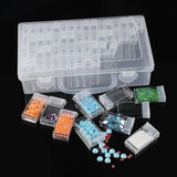 Maxbell 64 Slots Diamond Painting Accessories Tool Storage Box, 5D Diamond Painting Embroidery Case