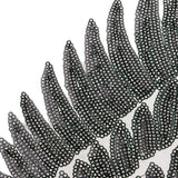 Max 1 Pair Wing Embroidered Applique Motif Sequins Sew Iron On Patch Decor Black