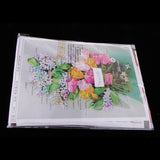 Max Ribbon Embroidery Kits DIY Tulip Flower Painting Kit Stamped Cross Stitch