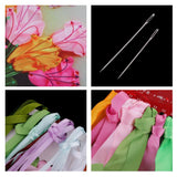 Max Ribbon Embroidery Kits DIY Tulip Flower Painting Kit Stamped Cross Stitch