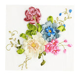 Max Ribbon Embroidery Kits DIY Flower Painting Kit Stamped Cross Stitch 01
