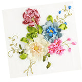 Max Ribbon Embroidery Kits DIY Flower Painting Kit Stamped Cross Stitch 01
