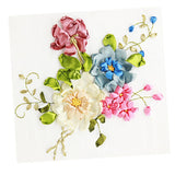 Max Ribbon Embroidery Kits DIY Flower Painting Kit Stamped Cross Stitch 01