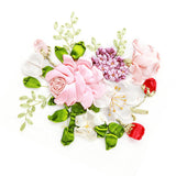 Max Ribbon Embroidery Kits DIY Flower Painting Kit Stamped Cross Stitch 02