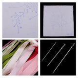 Max Ribbon Embroidery Kits DIY Flower Painting Kit Stamped Cross Stitch 02
