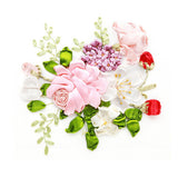Max Ribbon Embroidery Kits DIY Flower Painting Kit Stamped Cross Stitch 02