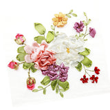 Max Ribbon Embroidery Kits DIY Flower Painting Kit Stamped Cross Stitch 03