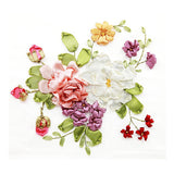 Max Ribbon Embroidery Kits DIY Flower Painting Kit Stamped Cross Stitch 03