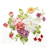 Max Ribbon Embroidery Kits DIY Flower Painting Kit Stamped Cross Stitch 03