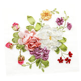 Max Ribbon Embroidery Kits DIY Flower Painting Kit Stamped Cross Stitch 03